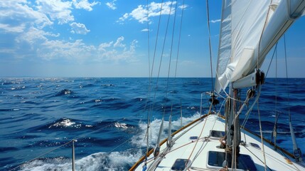 Photorealistic Summer Sailboat Adventure | Summer Background | Photorealistic