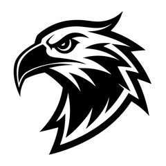 Eagle Head Eagle Logo Symbol - Gaming Logo Elegant Element for Brand vector art illustration