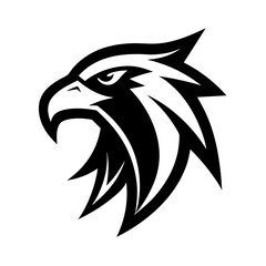 Eagle Head Eagle Logo Symbol - Gaming Logo Elegant Element for Brand vector art illustration