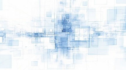Obraz premium image of a squared design with blue lines and a white background