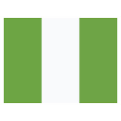 Obraz premium Vector Icon for Nigeria, country, national, flag, world flag