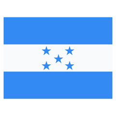 Vector Icon for Honduras, country, national, flag, world flag