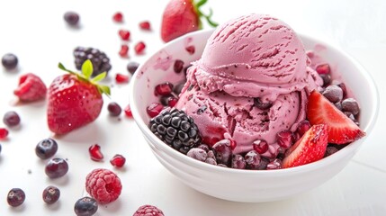Ice Cream Bean fruit on white background ,