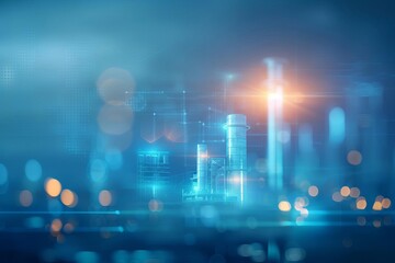 a company announcing its commitment to reducing carbon emissions, field of dept deep odject, all cover focus text, for spacecopy