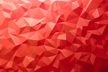 Naklejka premium Red abstract low poly style illustration graphic background