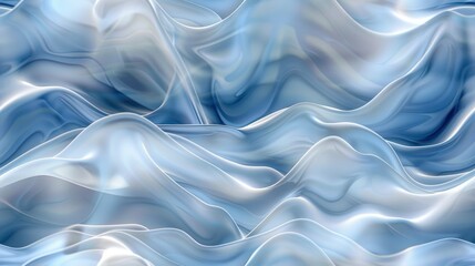 Obraz premium Abstract Blue Liquid Waves Background Illustration