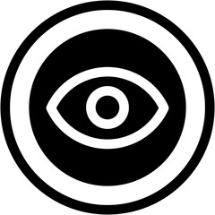 Vector Icon Approve, eye, view, watch, vision