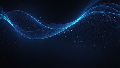 blue light dots creates a mesmerizing digital wave pattern against a dark backdrop.200