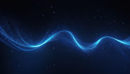 blue light dots creates a mesmerizing digital wave pattern against a dark backdrop.200