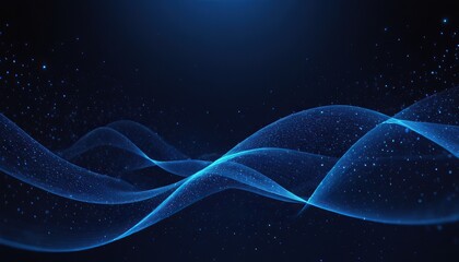 blue light dots creates a mesmerizing digital wave pattern against a dark backdrop.200