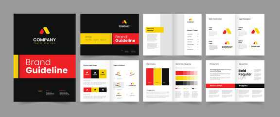 brand guideline bifold brand guideline design