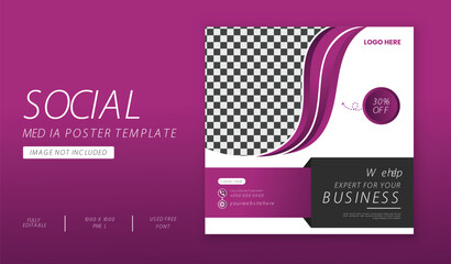 Digital marketing and business social media post banner design