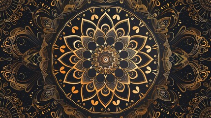 Elegant mandala patterns with intricate details and symmetry.