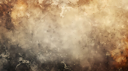 Abstract grunge texture with earthy tones of brown, beige, and black.