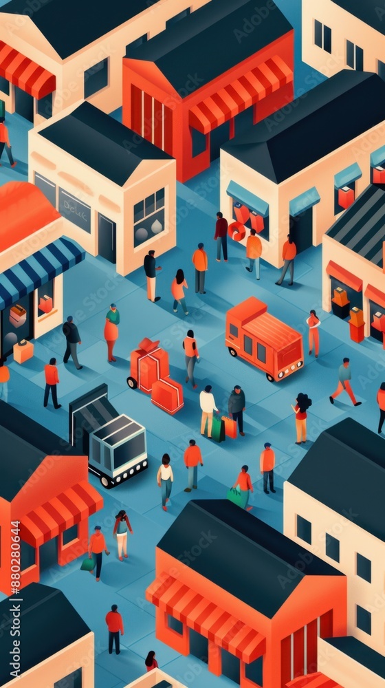 Poster black friday deals infographic with copy space, visual comparison, deep depth of field, covering all