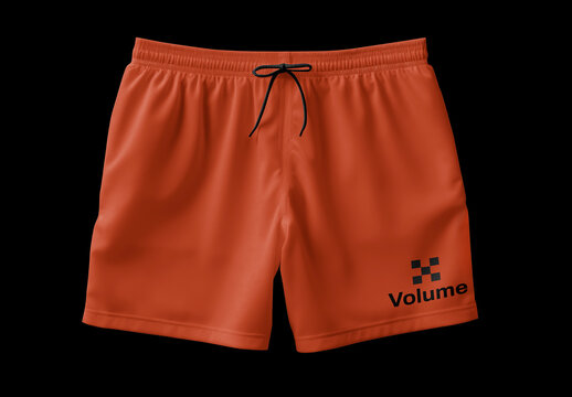 Apparel Swim Trunks Mockup With Generative AI
