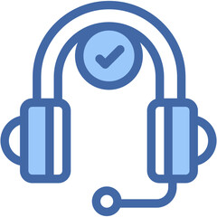 Vector Icon Headset, help, support