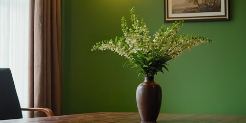 Potted plants on window. Houseplants in pots on windowsill. Home decor concept