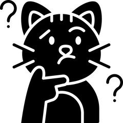 Cat thinking icon
