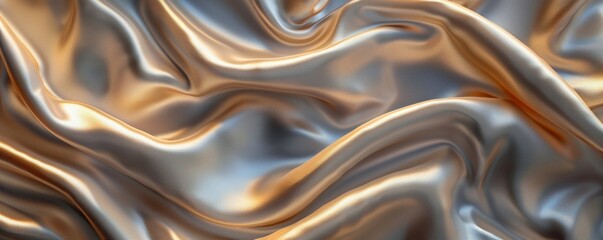 Fototapeta premium Smooth silk with light sheen, 4K hyperrealistic photo