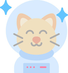 Space cat icon