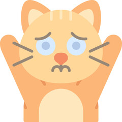 Sad cat icon