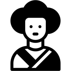 Vector Icon Profile, woman, hair, fashion, style