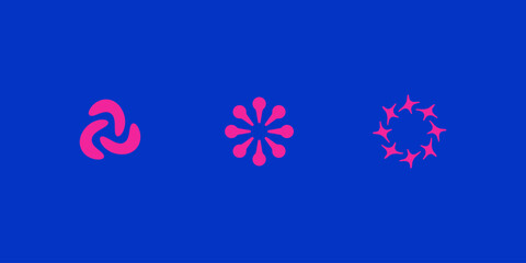 Y2K style elements. Y2K elements for streetwear, graphic design, social media, album covers, techno rave party. Y2K aesthetics. 2000s style shapes. Vector