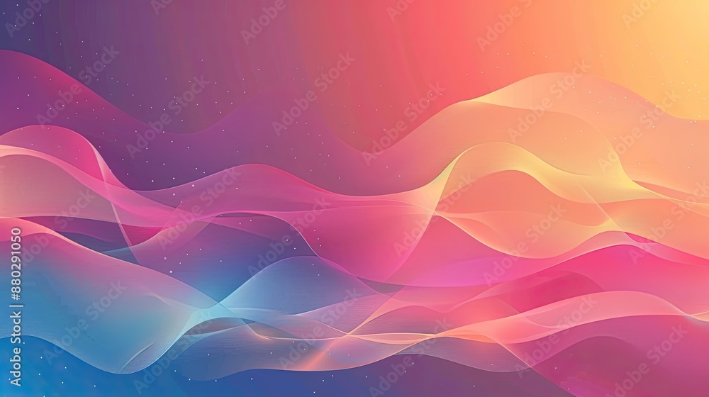Poster gradient background with soft transitions, versatile for various subjects.