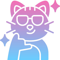 Cool cat icon
