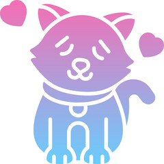Love cat icon