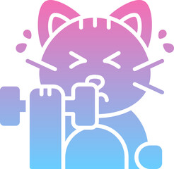 Cat fitness icon