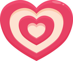 Pink heart representing love, affection, romance, and valentine's day