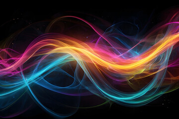 Obraz premium Colorful lights abstract wallpaper