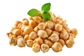 Chickpeas isolated on transparent background