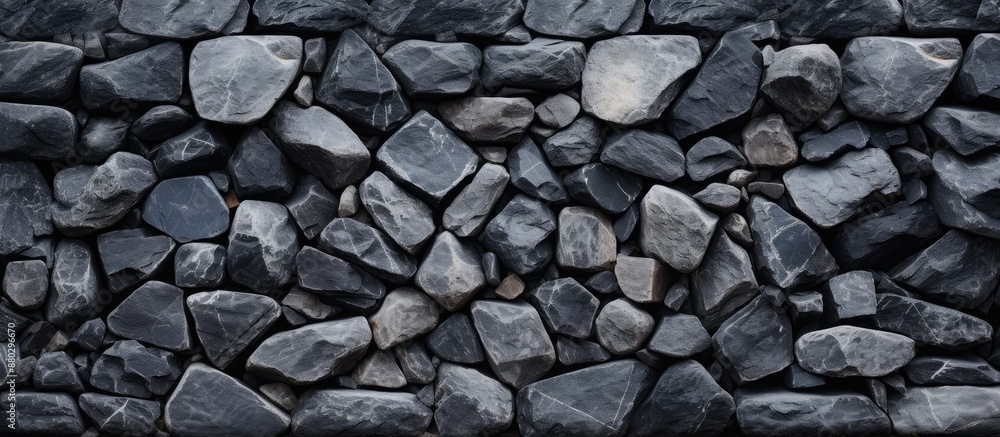 Aufkleber Black stone textures as background for designing with copy space image.