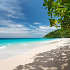 시원하고 밝은 느낌의 해수욕장