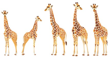 Five Giraffes in a Row
