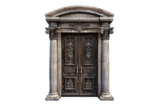 Door isolated on transparent background