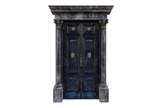 Door isolated on transparent background