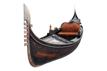 Gondola ride isolated on transparent background