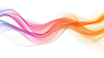 Modern abstract waves in colorfull white, suitable for business themes.