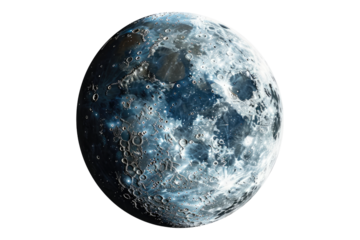 Half moon isolated on transparent background