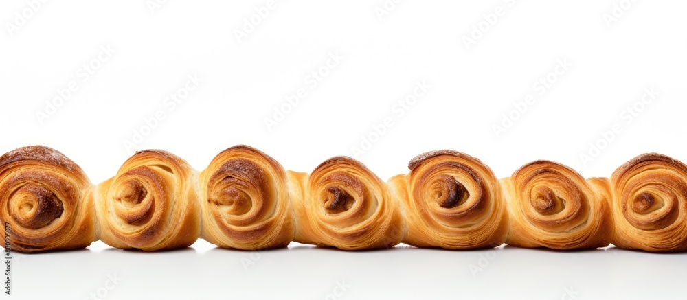 Poster White background with copy space image showcasing rolls.
