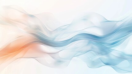 Obraz premium Modern abstract waves in colorfull white, suitable for business themes.