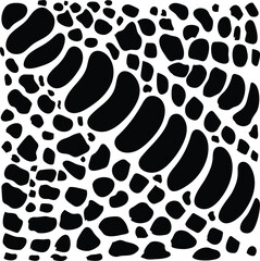 vector black and white with snake skin texture