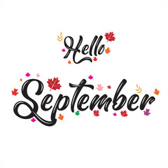 hello september vector
