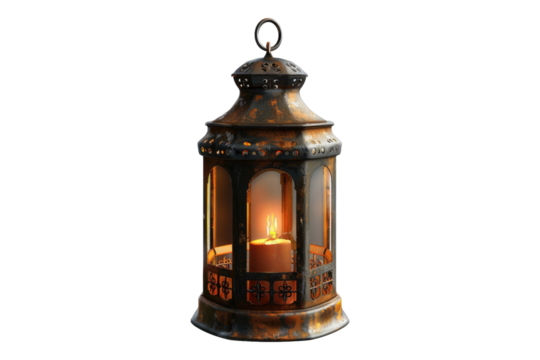 Lantern isolated on transparent background - Powered by Adobe