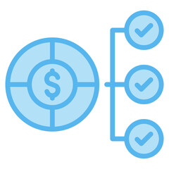 Budget Planning Icons For Design Elements 