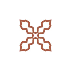 Fototapeta premium Initial Letter X with Arrows Right and Left